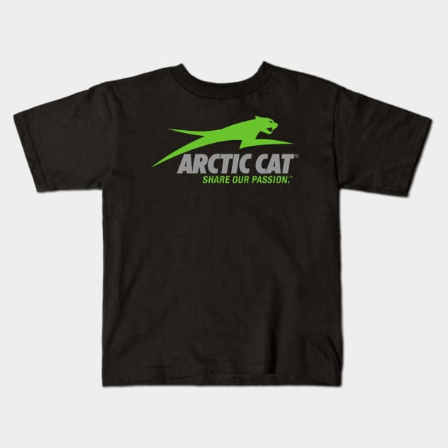 ARCTIC CATT SNOWMOBILE Kids T-Shirt by sikumiskuciang